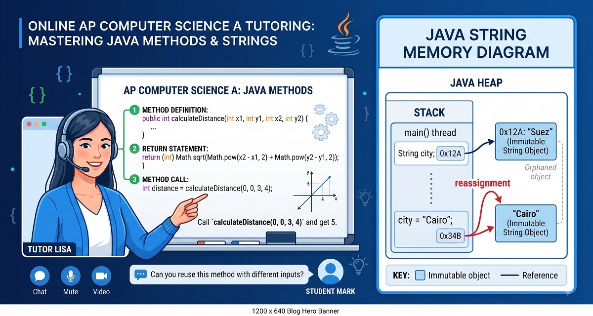 Java Method Calls & String Immutability Explained | AP Computer Science A Tutorial